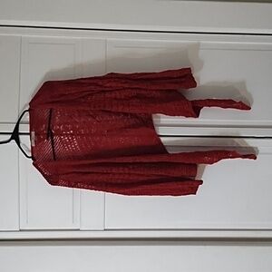 Roz & Ali red half sweater